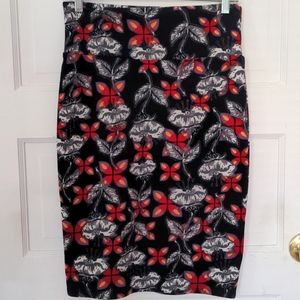 LulaRoe Cassie Pencil Skirt NWOT Multicolor Small